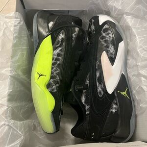 Jordan Luka 2 Men's Black and Neon Green Sneakers